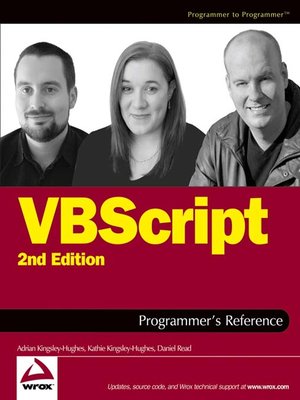 cover image of VBScript Programmer's Reference